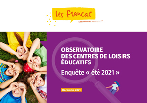 Couverture du rapport de l'Observatoire des centres de loisirs éducatifs animé par Les Francas